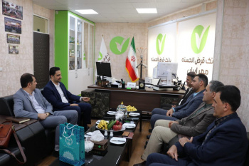 دیدار رییس و معاونین سازمان جهاددانشگاهی استان کرمانشاه با سرپرست مدیریت شعب بانک «مهر ایران» در استان