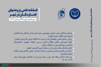 انتشار شماره ۳۳ فصلنامه «پژوهشهای فضا و مکان در شهر» به همت جهاددانشگاهی واحد اصفهان