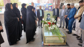 ادای احترام جهادگران دانشگاهی آذربایجان‌شرقی به مقام شامخ شهید آل هاشم
