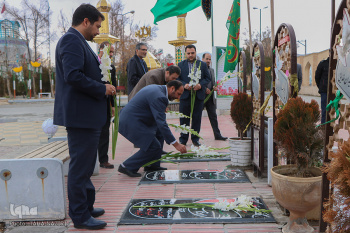 مراسم تجدید میثاق با شهدا در جهاددانشگاهی استان مرکزی برگزار شد